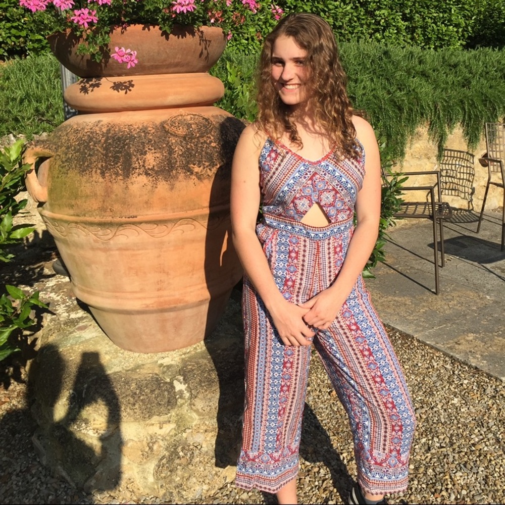 Wide leg jumpsuit